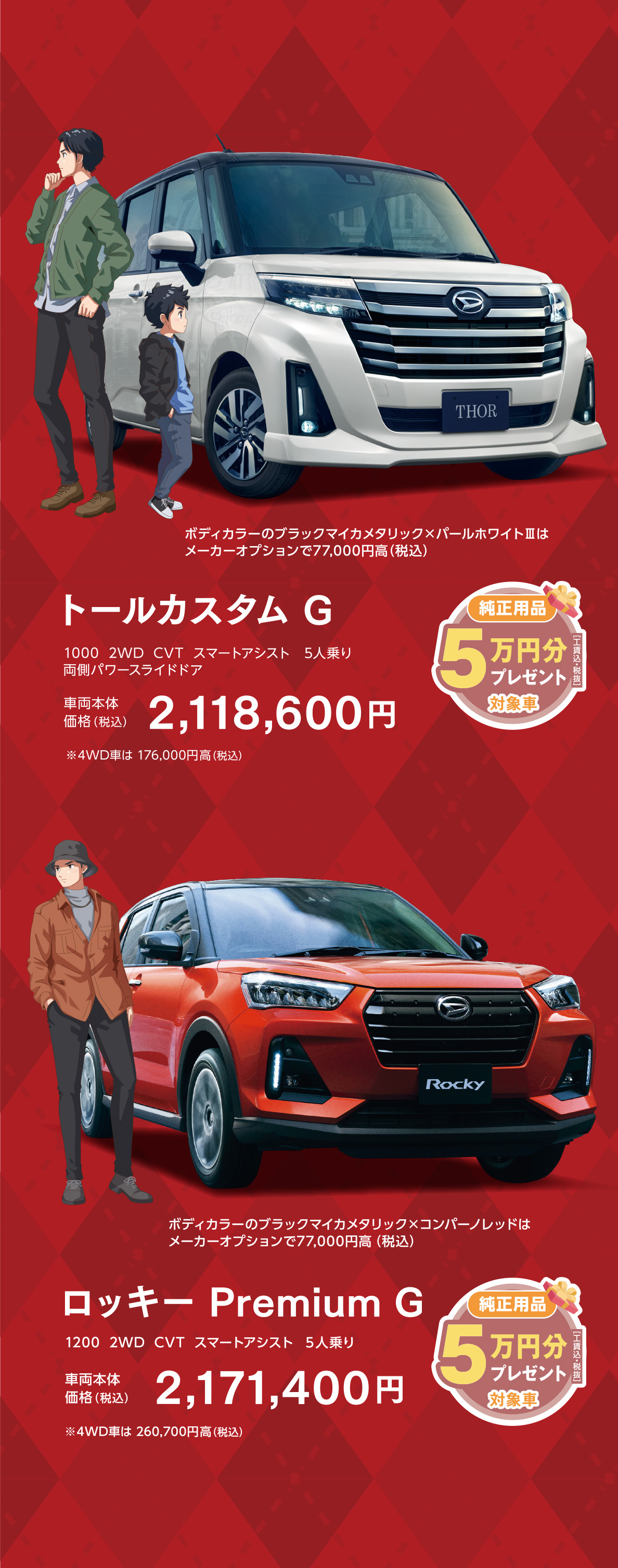 トール、ロッキー